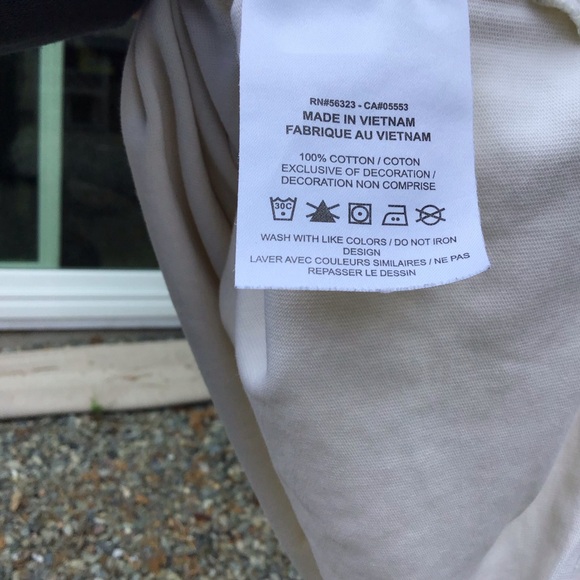 Jordan A Ma Maniere T Shirt Mens Medium Beige Embroidered Jumpman Logo Nike - Picture 5 of 5